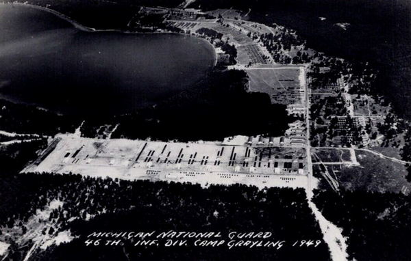 Camp Grayling - Old Postcard View (newer photo)